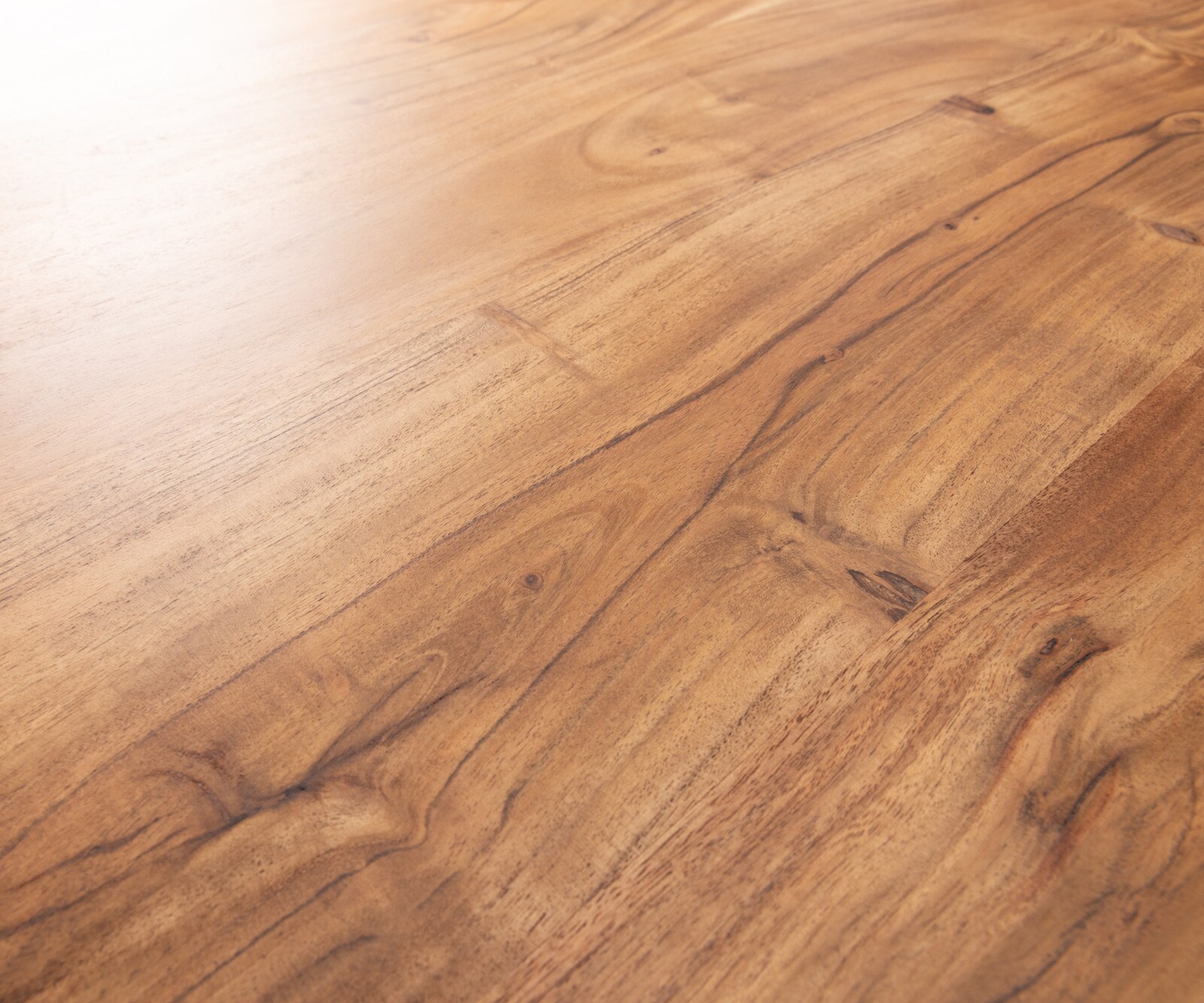 Table à manger Edge 200x100 XL acacia naturee Troa métal noir Live-Edge 2